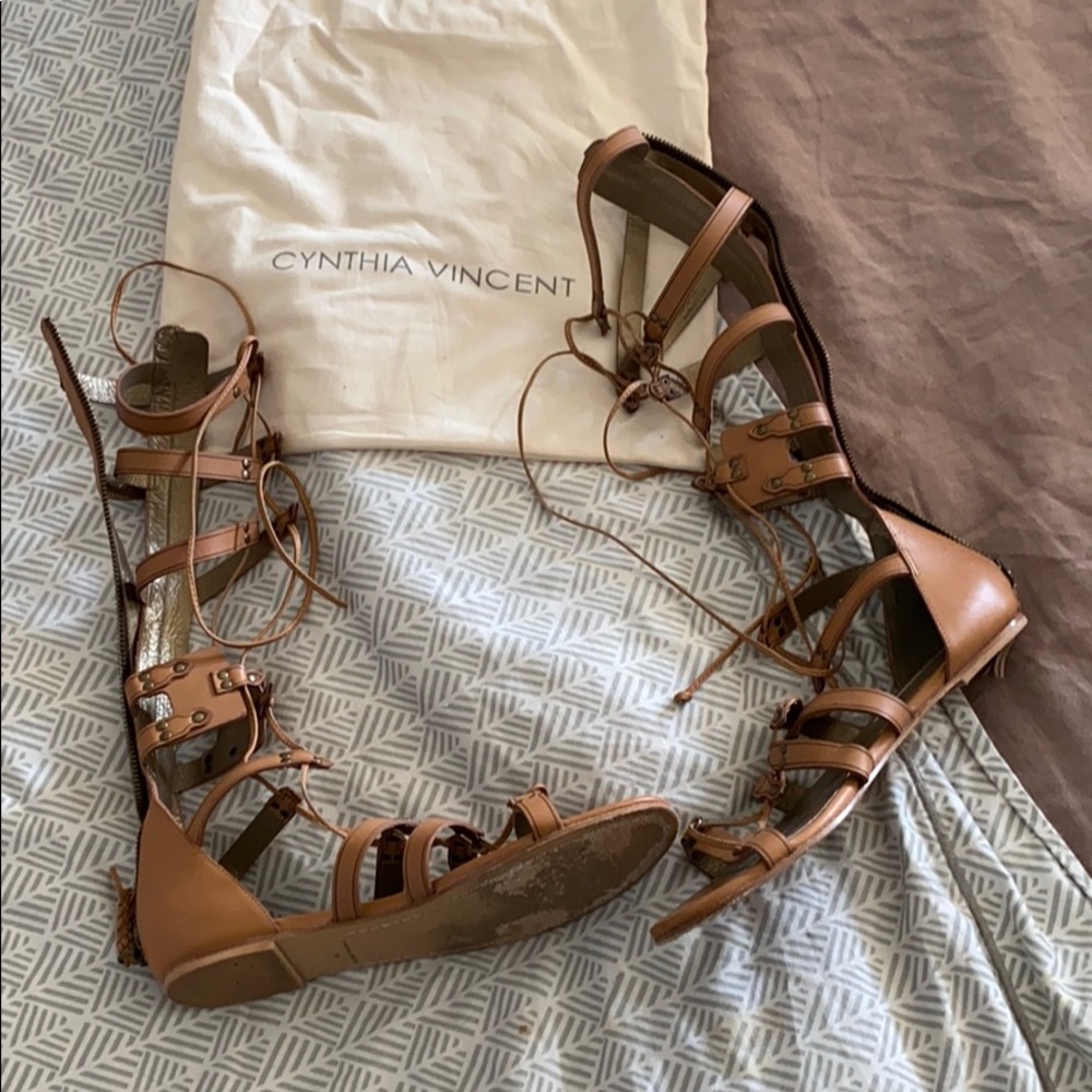 Cynthia Vincent gladiator sandals